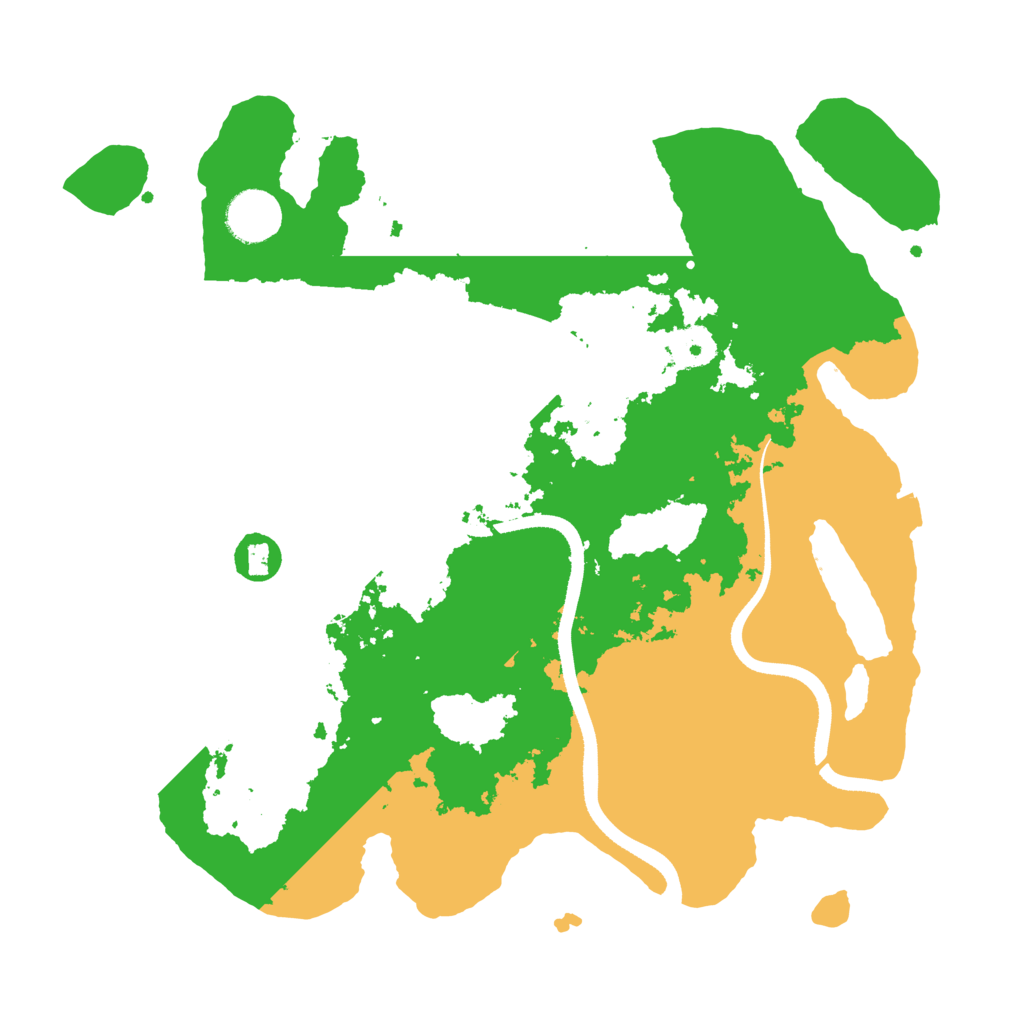 Biome Rust Map: Procedural Map, Size: 3500, Seed: 970445362
