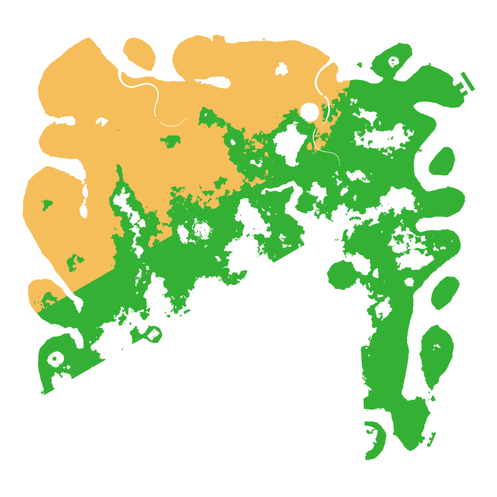 Biome Rust Map: Procedural Map, Size: 4800, Seed: 538229773