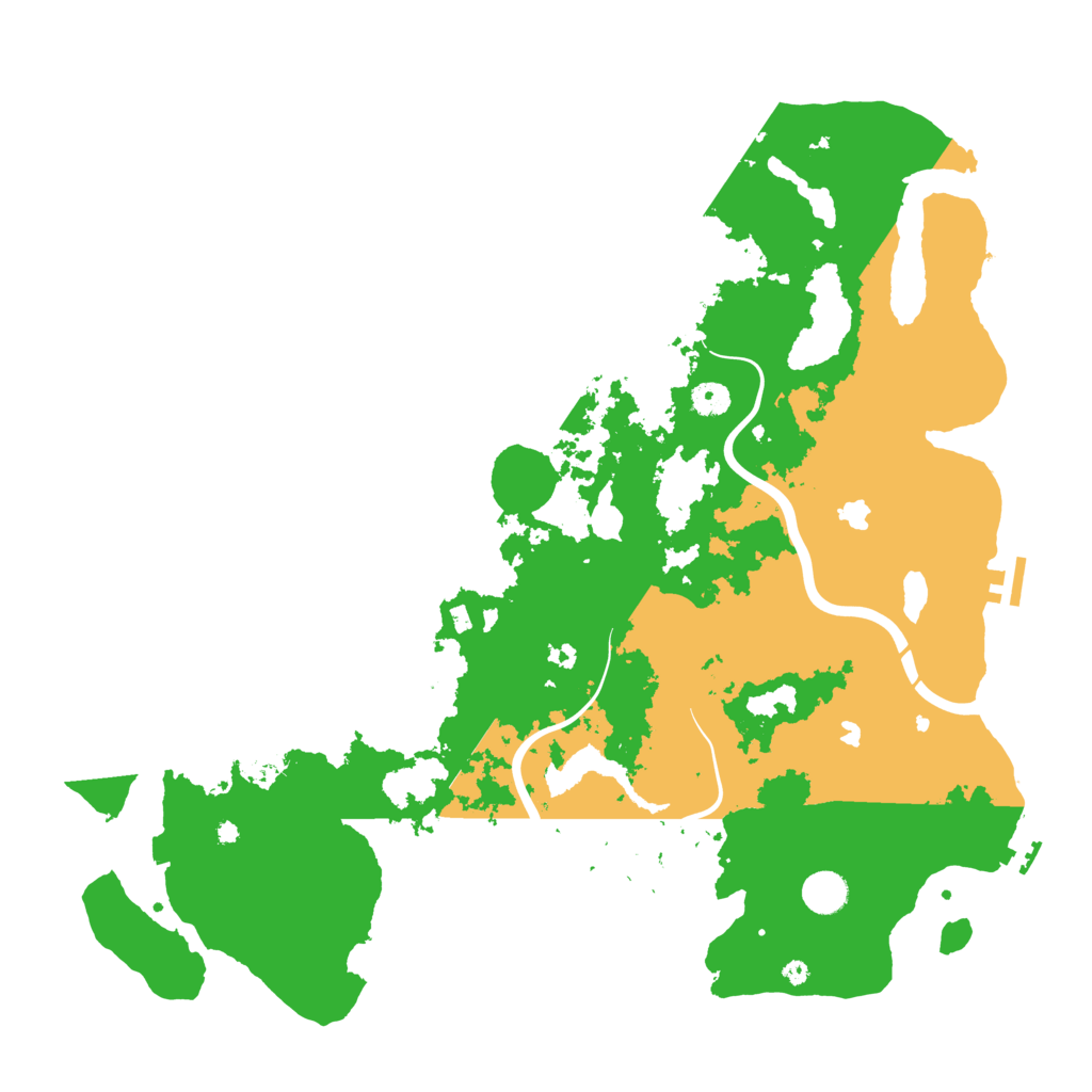 Biome Rust Map: Procedural Map, Size: 4500, Seed: 542231406