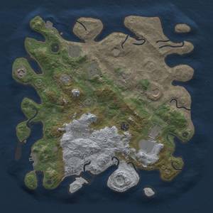 Thumbnail Rust Map: Procedural Map, Size: 3700, Seed: 63712809, 15 Monuments