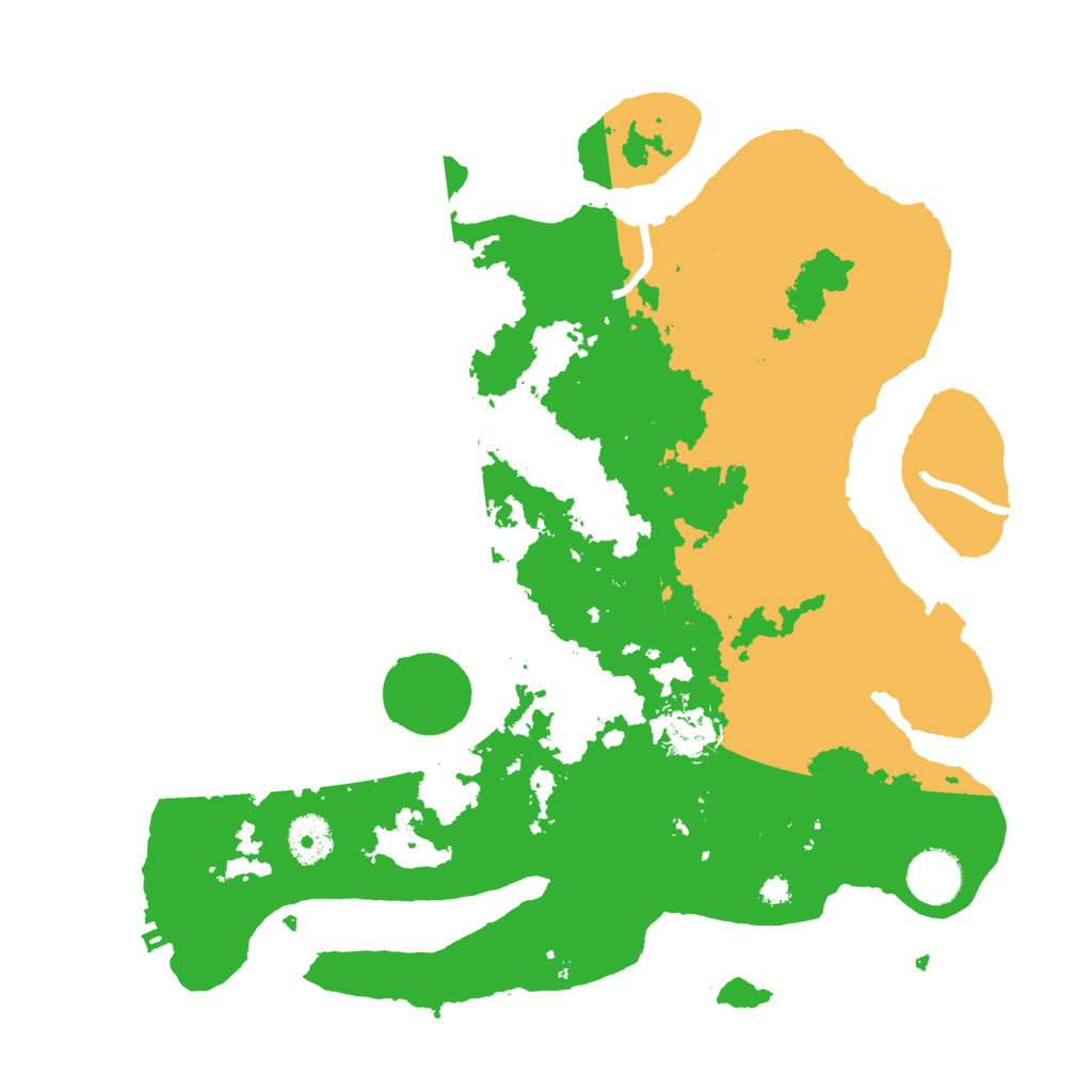 Biome Rust Map: Procedural Map, Size: 3500, Seed: 96479364