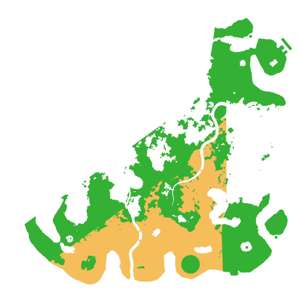 Biome Rust Map: Procedural Map, Size: 4300, Seed: 77628152