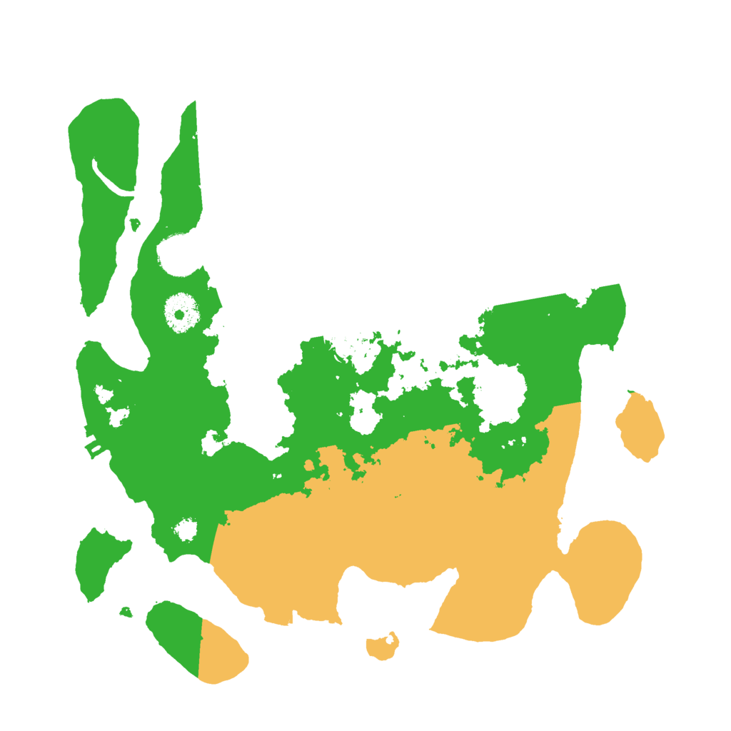 Biome Rust Map: Procedural Map, Size: 3000, Seed: 15251521