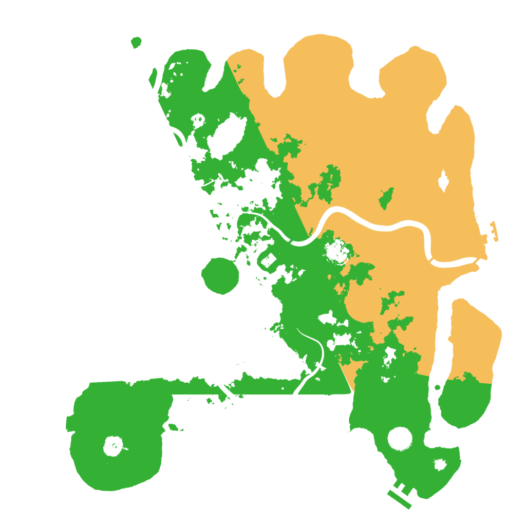 Biome Rust Map: Procedural Map, Size: 3950, Seed: 29805583
