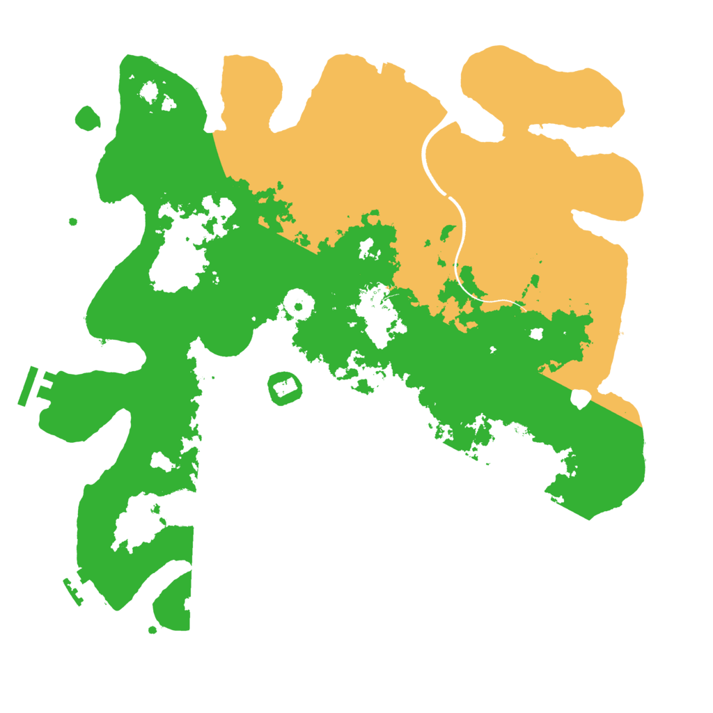 Biome Rust Map: Procedural Map, Size: 3550, Seed: 88897901