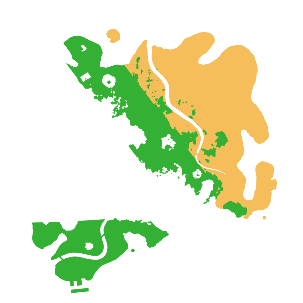 Biome Rust Map: Procedural Map, Size: 3450, Seed: 55019979