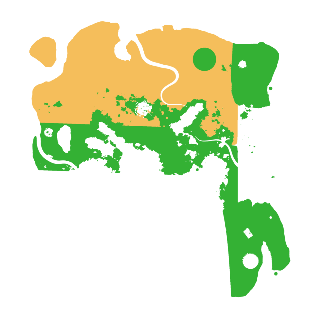 Biome Rust Map: Procedural Map, Size: 3600, Seed: 71299502
