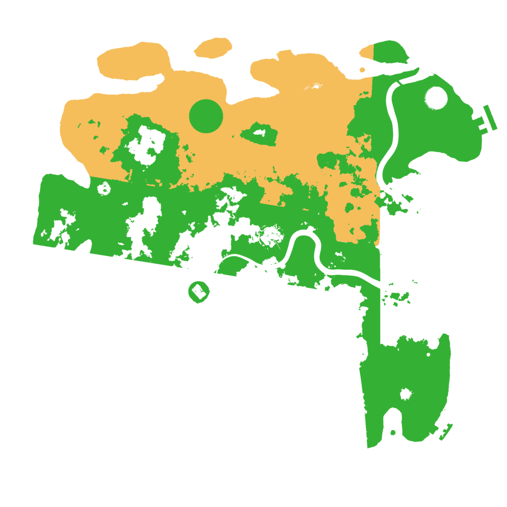 Biome Rust Map: Procedural Map, Size: 3950, Seed: 23751165