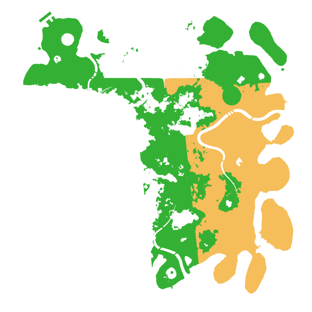 Biome Rust Map: Procedural Map, Size: 4400, Seed: 33281754