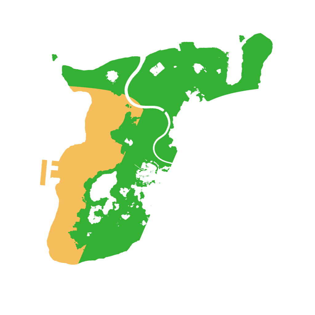 Biome Rust Map: Procedural Map, Size: 2500, Seed: 1738998465