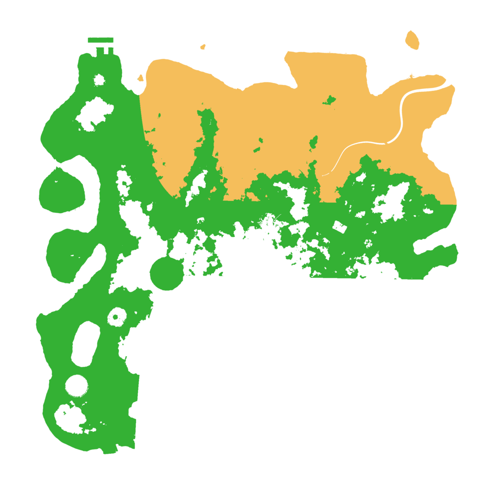 Biome Rust Map: Procedural Map, Size: 3998, Seed: 6554672