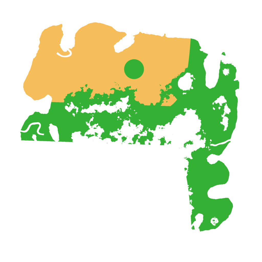 Biome Rust Map: Procedural Map, Size: 3500, Seed: 392474836