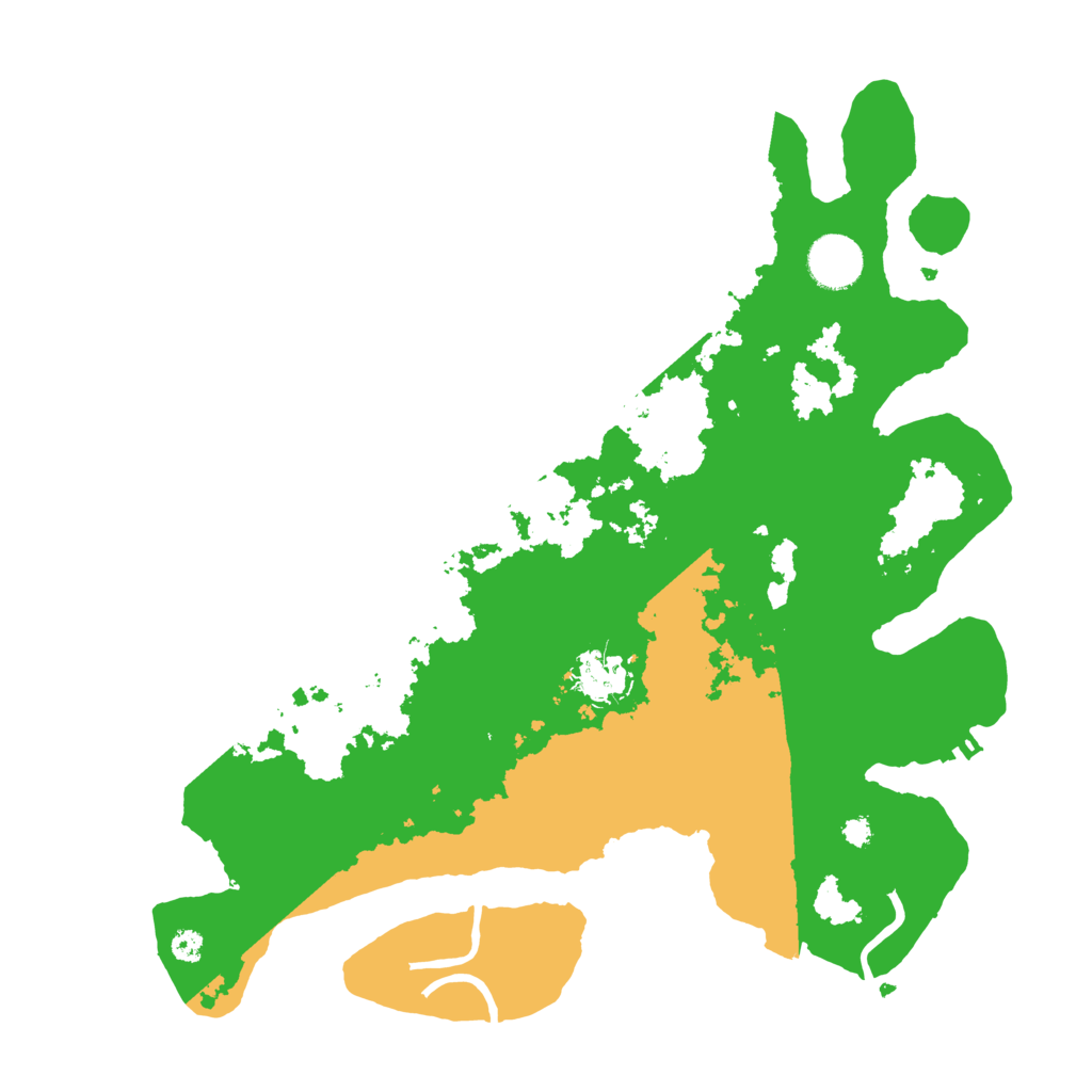 Biome Rust Map: Procedural Map, Size: 3500, Seed: 379163851