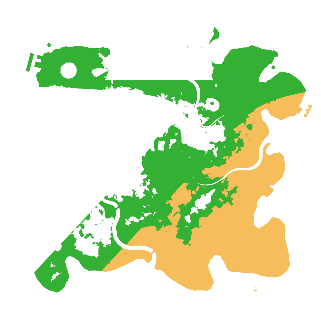 Biome Rust Map: Procedural Map, Size: 3500, Seed: 23452322