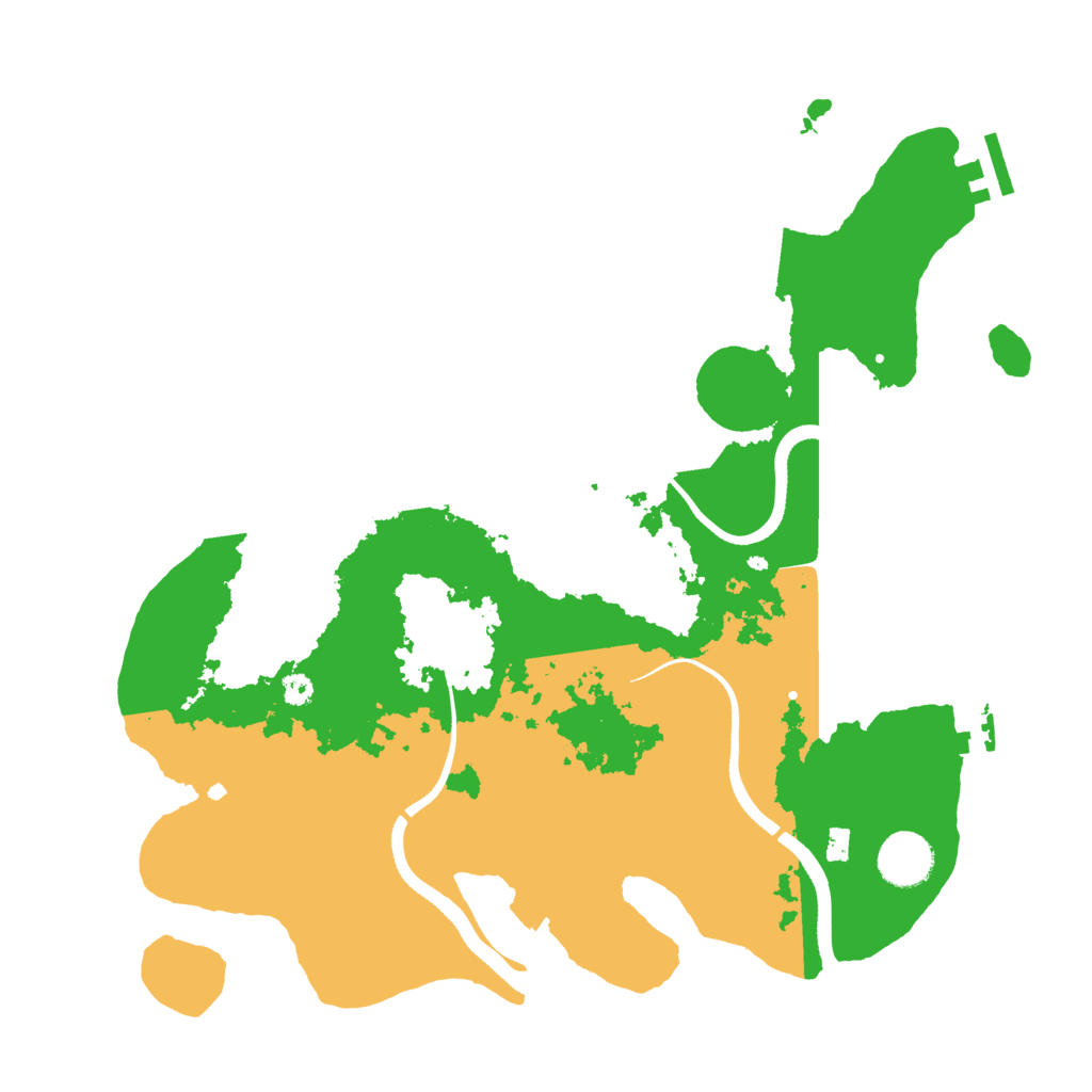 Biome Rust Map: Procedural Map, Size: 3500, Seed: 594637187