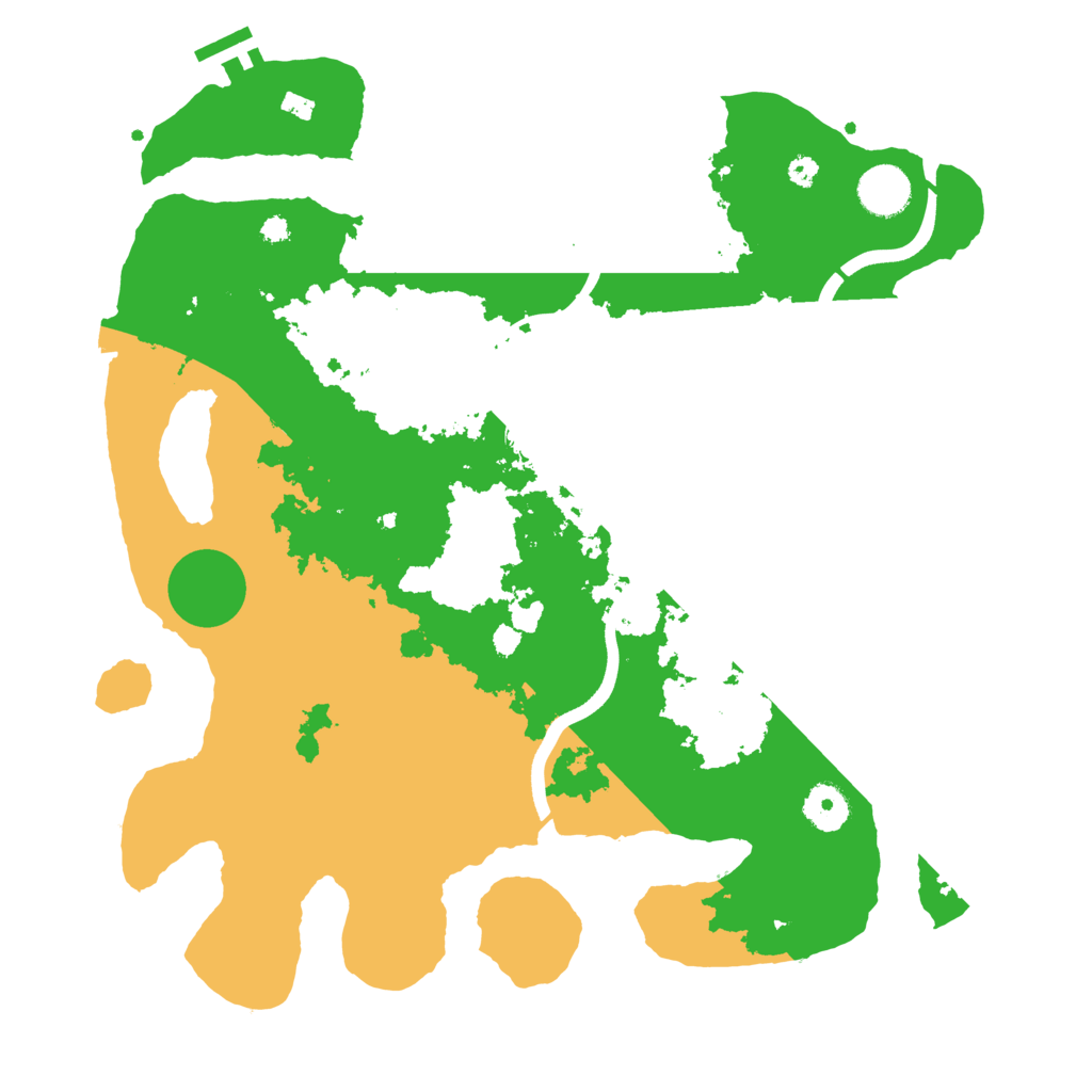 Biome Rust Map: Procedural Map, Size: 3700, Seed: 51270334