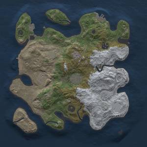 Thumbnail Rust Map: Procedural Map, Size: 3000, Seed: 594185648, 12 Monuments