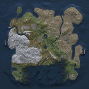 Thumbnail Rust Map: Procedural Map, Size: 3750, Seed: 928022, 15 Monuments