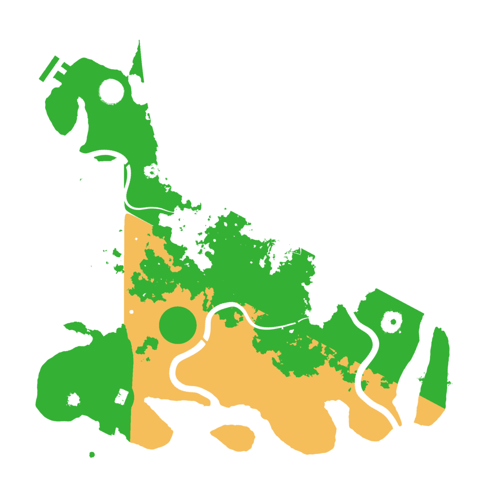Biome Rust Map: Procedural Map, Size: 3500, Seed: 601358533
