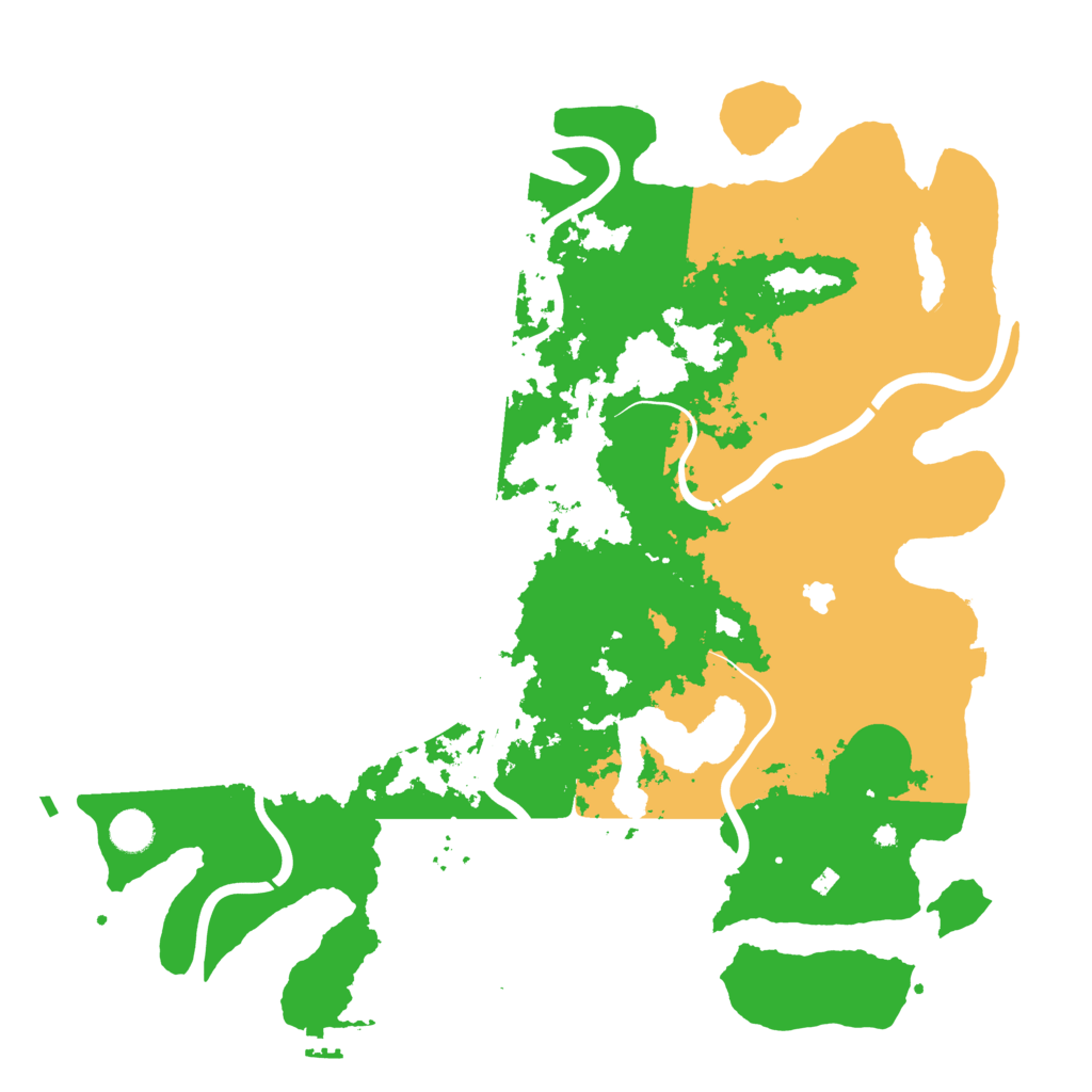 Biome Rust Map: Procedural Map, Size: 4400, Seed: 51161461