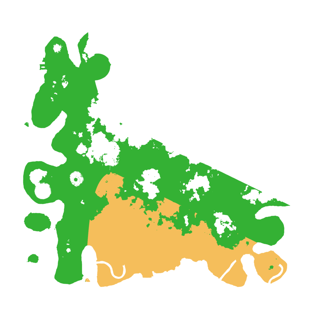 Biome Rust Map: Procedural Map, Size: 3500, Seed: 2610