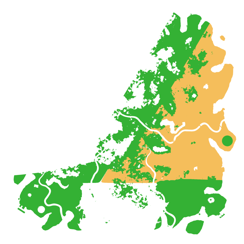 Biome Rust Map: Procedural Map, Size: 6000, Seed: 3670318