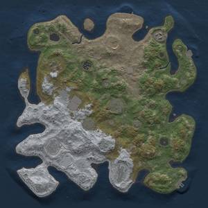 Thumbnail Rust Map: Procedural Map, Size: 3800, Seed: 691217721, 18 Monuments