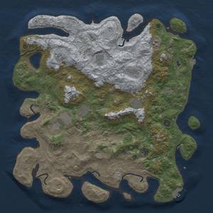 Thumbnail Rust Map: Procedural Map, Size: 4500, Seed: 417388976, 17 Monuments