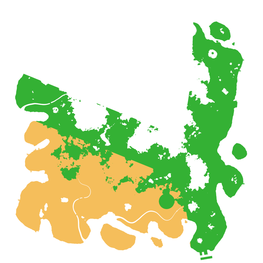 Biome Rust Map: Procedural Map, Size: 4500, Seed: 417388976