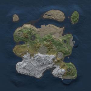 Thumbnail Rust Map: Procedural Map, Size: 2500, Seed: 456655841, 9 Monuments