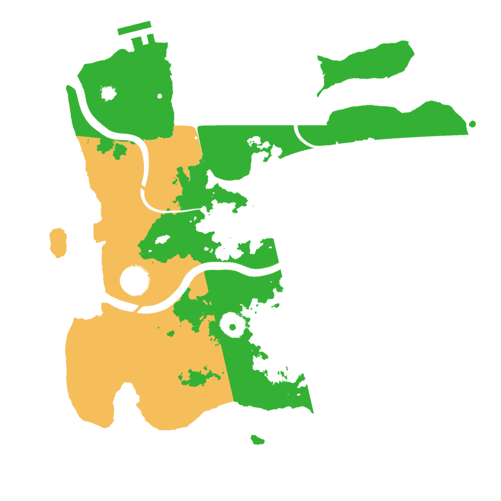 Biome Rust Map: Procedural Map, Size: 3000, Seed: 653724259