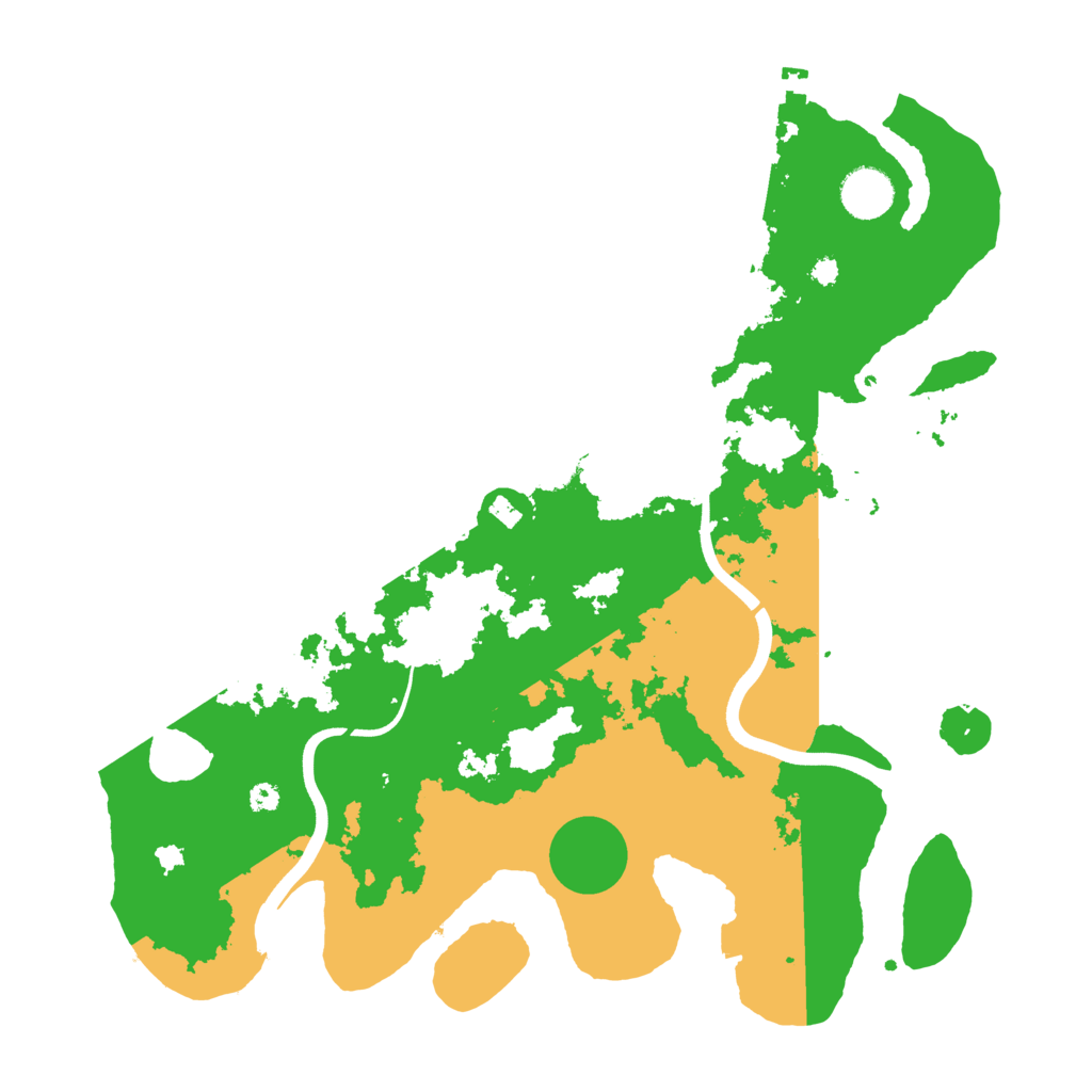 Biome Rust Map: Procedural Map, Size: 3700, Seed: 60768405