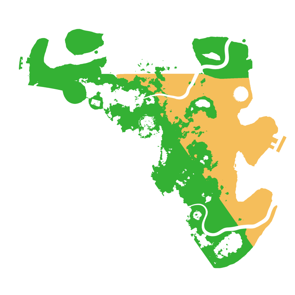 Biome Rust Map: Procedural Map, Size: 3500, Seed: 2073427063
