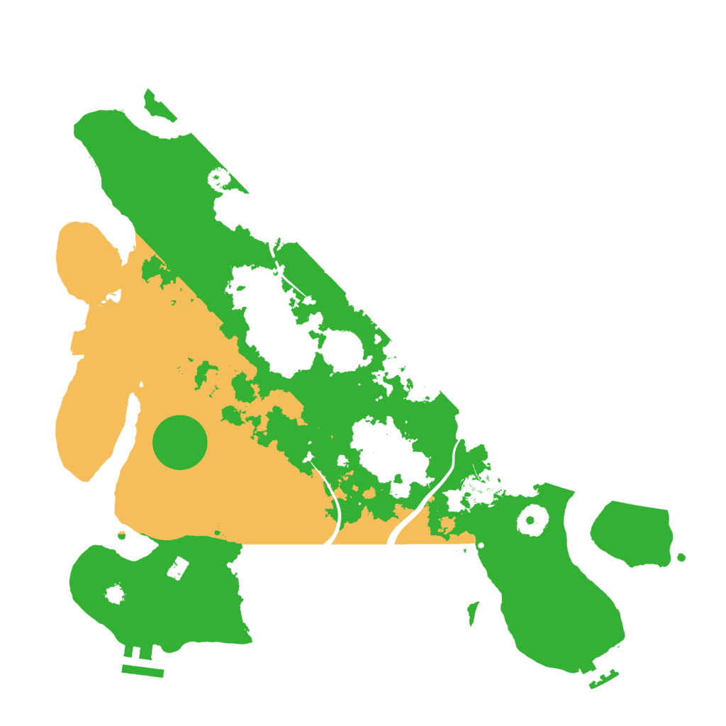 Biome Rust Map: Procedural Map, Size: 3500, Seed: 1343040740