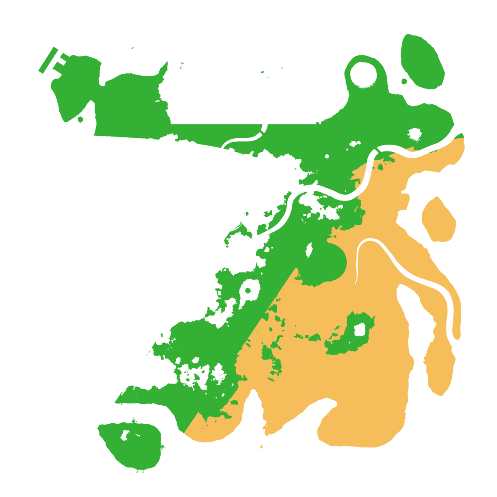 Biome Rust Map: Procedural Map, Size: 3500, Seed: 1560309437