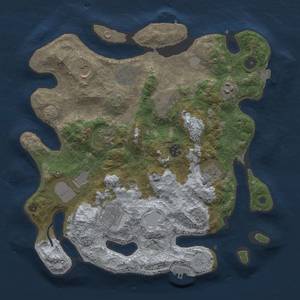 Thumbnail Rust Map: Procedural Map, Size: 3700, Seed: 154909958, 18 Monuments