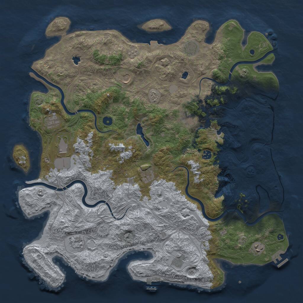 Rust Map: Procedural Map, Size: 4798, Seed: 2147483647, 17 Monuments