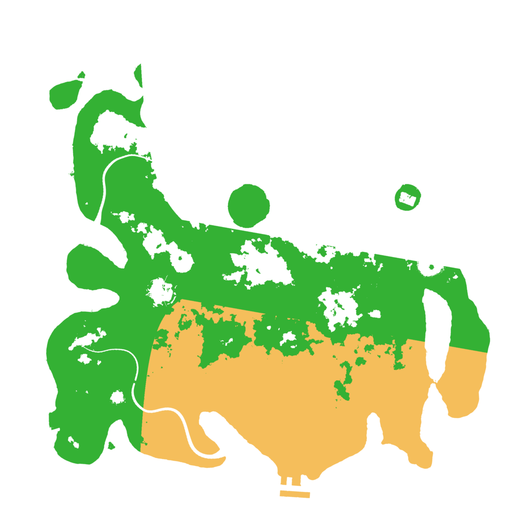 Biome Rust Map: Procedural Map, Size: 3500, Seed: 254201585