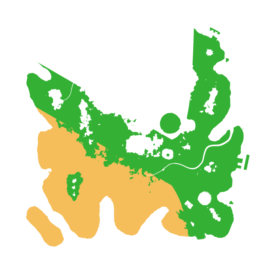 Biome Rust Map: Procedural Map, Size: 3500, Seed: 422333682