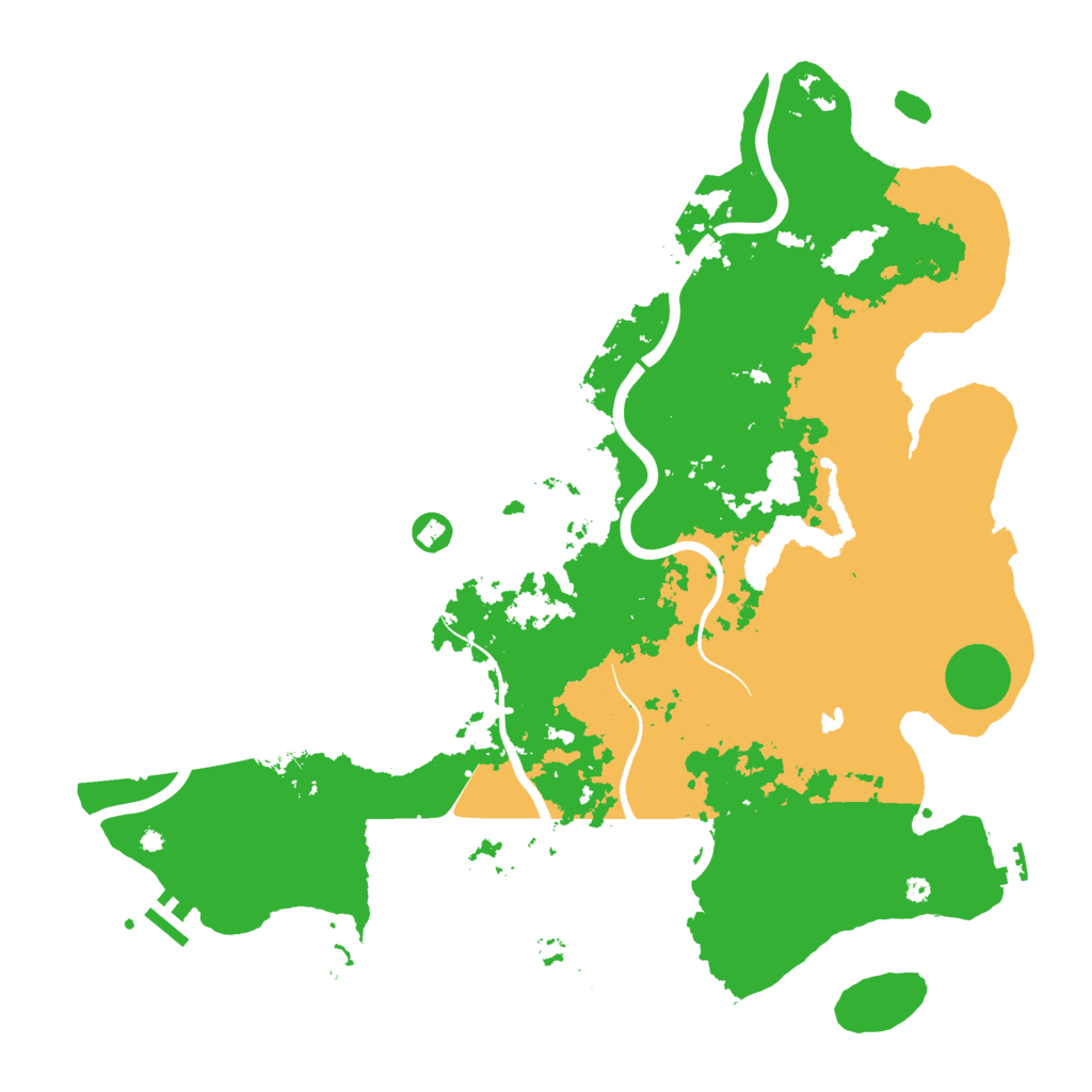 Biome Rust Map: Procedural Map, Size: 4400, Seed: 78106872