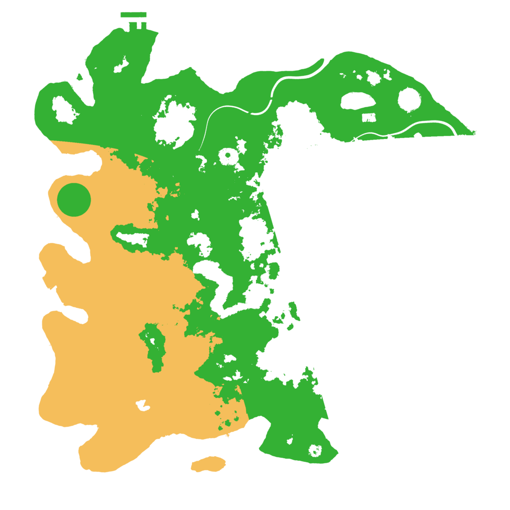 Biome Rust Map: Procedural Map, Size: 4000, Seed: 45287890