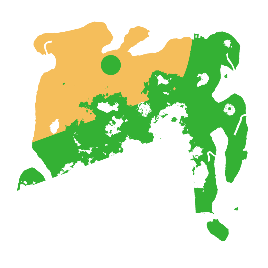 Biome Rust Map: Procedural Map, Size: 3550, Seed: 26523883