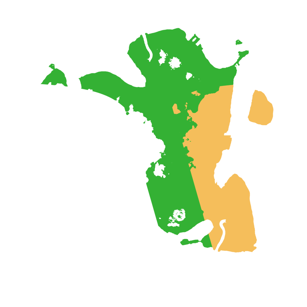 Biome Rust Map: Procedural Map, Size: 2500, Seed: 8253