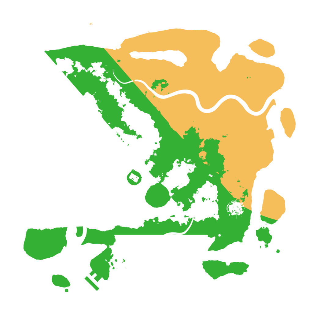 Biome Rust Map: Procedural Map, Size: 3600, Seed: 47205269
