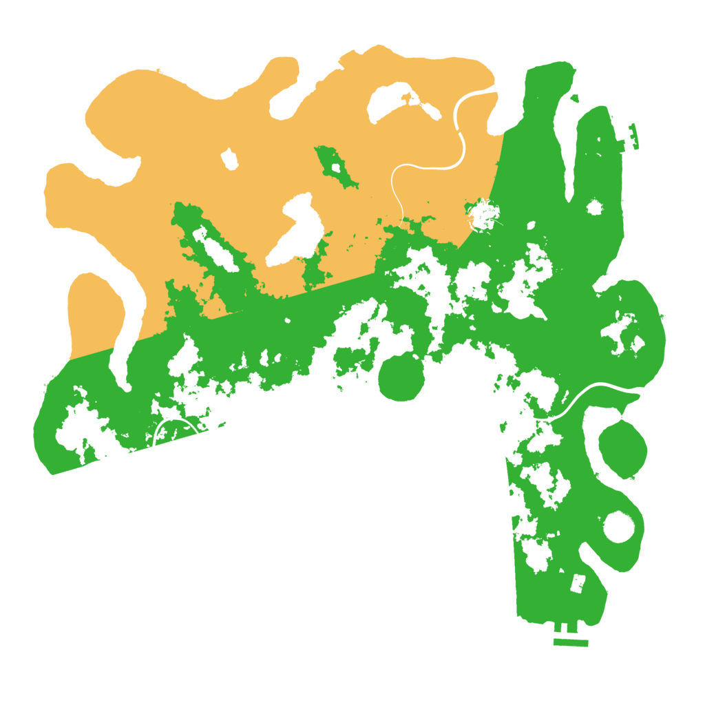 Biome Rust Map: Procedural Map, Size: 4100, Seed: 35527701