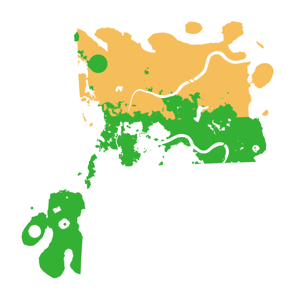 Biome Rust Map: Procedural Map, Size: 4300, Seed: 77895973