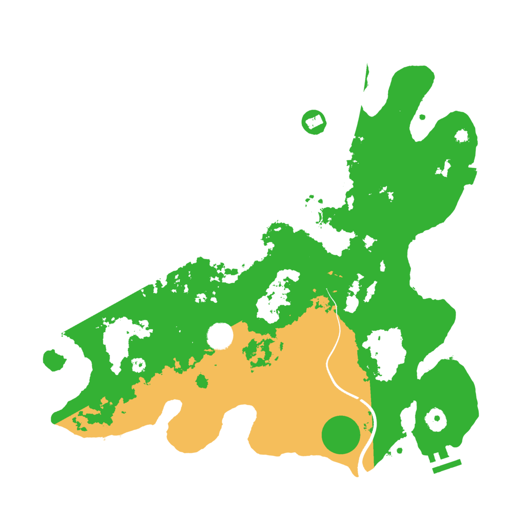 Biome Rust Map: Procedural Map, Size: 3500, Seed: 914047170