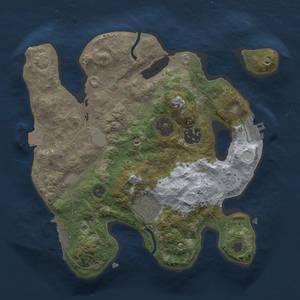 Thumbnail Rust Map: Procedural Map, Size: 2500, Seed: 187187187, 9 Monuments