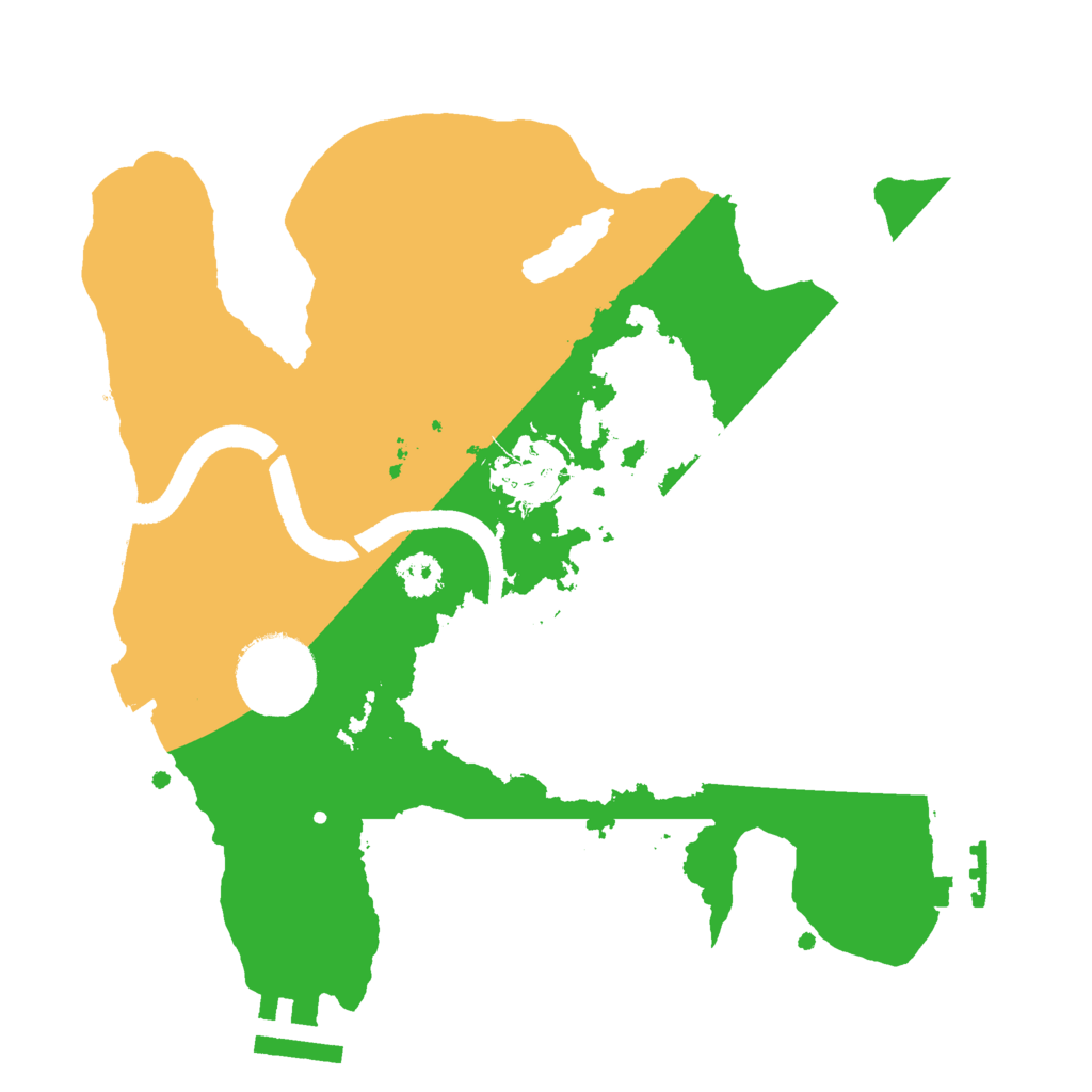 Biome Rust Map: Procedural Map, Size: 2500, Seed: 187187187