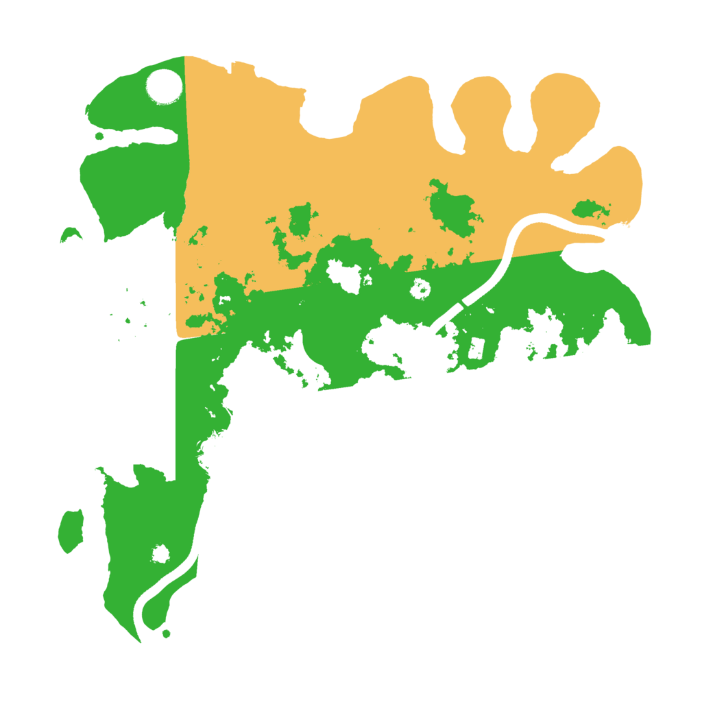 Biome Rust Map: Procedural Map, Size: 3500, Seed: 1260291743